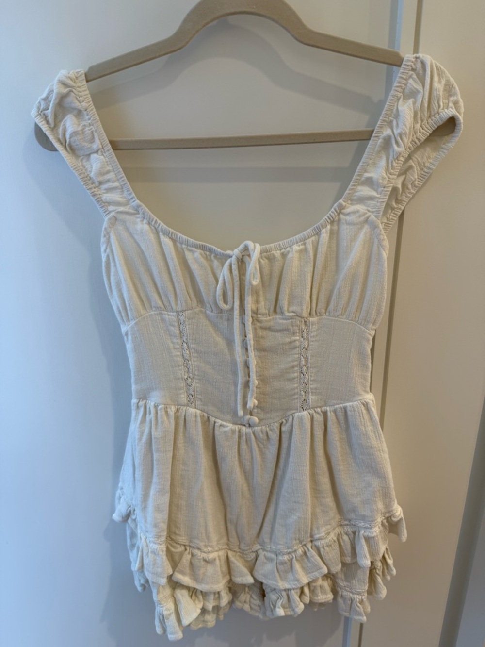 Urban outfitters cream romper